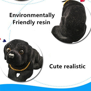 Nodding Black Labrador Smooth Coat Bobblehead-Car Accessories-Black Labrador, Bobbleheads, Car Accessories, Dogs, Labrador-8