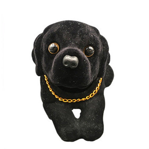 Nodding Black Labrador Smooth Coat Bobblehead-Car Accessories-Black Labrador, Bobbleheads, Car Accessories, Dogs, Labrador-1