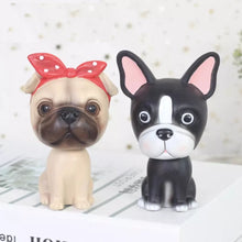 Load image into Gallery viewer, Nodding Boston Terrier Car Bobble Head-Car Accessories-Bobbleheads, Boston Terrier, Car Accessories, Dogs, Express Shipping, Figurines-5
