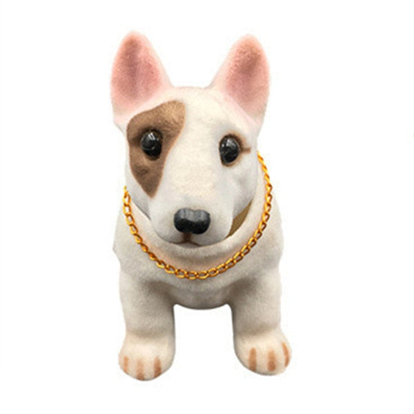Nodding Bull Terrier Smooth Coat Bobblehead-Car Accessories-Bobbleheads, Bull Terrier, Car Accessories, Dogs-8