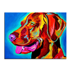 Oil Painting Vizsla Canvas Print Poster-Home Decor-Dogs, Home Decor, Poster, Vizsla-9