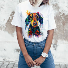 Load image into Gallery viewer, Paint Your Dachshund Love Womens T Shirt-Apparel-Apparel, Dachshund, Dogs, Shirt, T Shirt, Z1-3