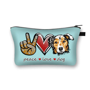 Peace, Love and Australian Shepherds Multipurpose Pouches-Accessories-Accessories, Australian Shepherd, Bags, Dogs-11