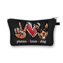 Load image into Gallery viewer, Peace, Love and Rottweilers Multipurpose Pouches-Accessories-Accessories, Bags, Dogs, Rottweiler-12