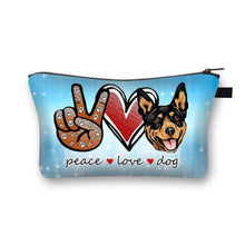 Load image into Gallery viewer, Peace, Love and Rottweilers Multipurpose Pouches-Accessories-Accessories, Bags, Dogs, Rottweiler-14