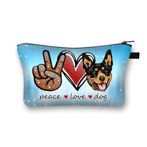 Peace, Love and Rottweilers Multipurpose Pouches-Accessories-Accessories, Bags, Dogs, Rottweiler-14
