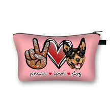 Load image into Gallery viewer, Peace, Love and Rottweilers Multipurpose Pouches-Accessories-Accessories, Bags, Dogs, Rottweiler-16