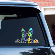 Load image into Gallery viewer, Peeping German Shepherd Vinyl Car Stickers-Car Accessories-Car Accessories, Car Sticker, Dogs, German Shepherd-2