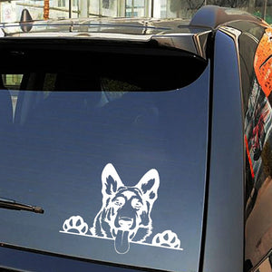 Peeping German Shepherd Vinyl Car Stickers-Car Accessories-Car Accessories, Car Sticker, Dogs, German Shepherd-4