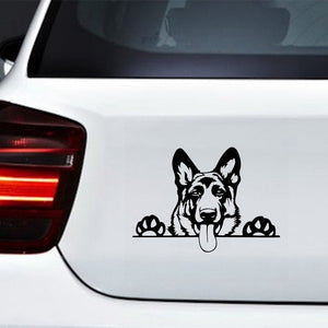 Peeping German Shepherd Vinyl Car Stickers-Car Accessories-Car Accessories, Car Sticker, Dogs, German Shepherd-6
