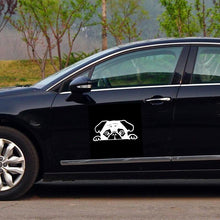 Load image into Gallery viewer, Image of pug car decal in the color white