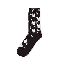 Load image into Gallery viewer, Personalized Custom Dog Socks - Perfect for Pet Lovers-Personalized Dog Gifts-Accessories, Personalized Dog Gifts, Socks-Winter-Dog Paws and Bones-Black-27