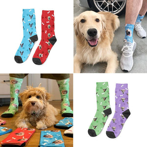 Personalized Custom Dog Socks - Perfect for Pet Lovers-Personalized Dog Gifts-Accessories, Personalized Dog Gifts, Socks-34