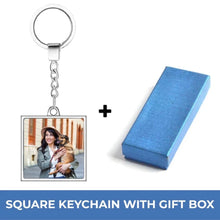Load image into Gallery viewer, Stylish Personalized Dog Keychains: 4 Designs &amp; Double-Sided Glass-Personalized Dog Gifts-Accessories, Dogs, Keychain, Personalized Dog Gifts-Square Design Pendant-Keychain with Gift Box-8