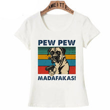 Load image into Gallery viewer, Pew Pew Boxer Womens T Shirt-Apparel-Apparel, Boxer, Dogs, Shirt, T Shirt, Z1-2