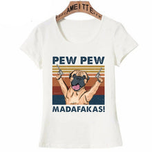 Load image into Gallery viewer, Pew Pew English Bulldog Womens T Shirt - Series 5-Apparel-Apparel, Dogs, English Bulldog, Shirt, T Shirt, Z1-English Mastiff-S-8