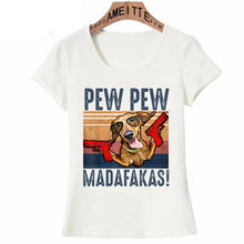 Load image into Gallery viewer, Pew Pew Red Dachshund Womens T Shirts-Apparel-Apparel, Dachshund, Dogs, Shirt, T Shirt, Z1-6