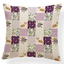 Load image into Gallery viewer, Pink Bunny Ears Pug Cushion Cover - Series 7Cushion CoverOne SizeCorgi - Purple Quit
