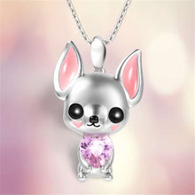 Load image into Gallery viewer, Pink Heart French Bulldog Pendant Necklace-Dog Themed Jewellery-Accessories, Dogs, Jewellery, Necklace, Pendant-7