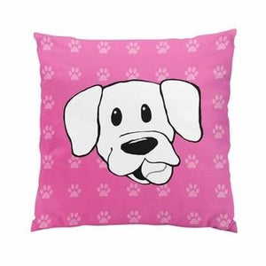 Pink Paw Print Labrador Love Cushion CoverHome Decor