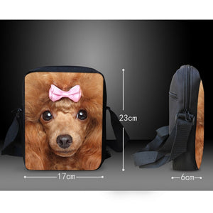 Pomeranian in Bloom Messenger Bag-Accessories-Accessories, Bags, Dogs, Pomeranian-3