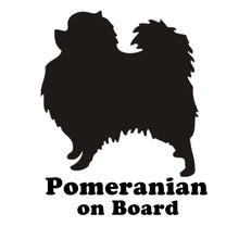 Load image into Gallery viewer, Pomeranian On Board Vinyl Car Stickers-Car Accessories-Car Accessories, Car Sticker, Dogs, Pomeranian-Black-Large-2 PCS-3