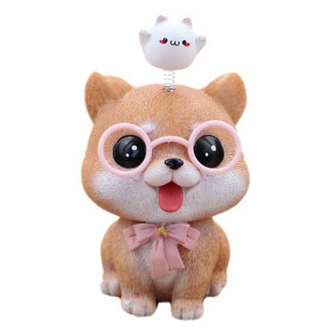 Pomeranian on My Mind Car Bobblehead-Car Accessories-Bobbleheads, Car Accessories, Dogs, Pomeranian-Shiba Inu-10