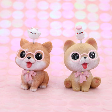 Pomeranian on My Mind Car Bobblehead-Car Accessories-Bobbleheads, Car Accessories, Dogs, Pomeranian-2