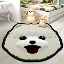 Load image into Gallery viewer, Image of a white pomeranian rug in a children&#39;s room