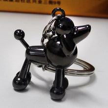 Load image into Gallery viewer, Poodle Love Metallic Keychains-Accessories-Accessories, Dogs, Keychain, Poodle-Black-5