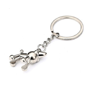 Poodle Love Metallic Keychains-Accessories-Accessories, Dogs, Keychain, Poodle-Silver-7