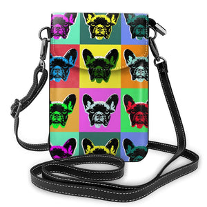 Pop Art Black French Bulldog Messenger Bag-Accessories-Accessories, Bags, Dogs, French Bulldog-10