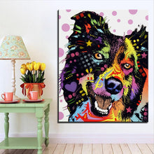Load image into Gallery viewer, Pop Art Border Collie Canvas Print Poster-Home Decor-Border Collie, Dogs, Home Decor, Poster-1