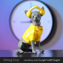 Load image into Gallery viewer, Pop Art Chihuahua Resin Statues-Home Decor-Chihuahua, Dogs, Home Decor, Statue-Sitting Gray-5