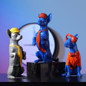 Pop Art Chihuahua Resin Statues-Home Decor-Chihuahua, Dogs, Home Decor, Statue-1