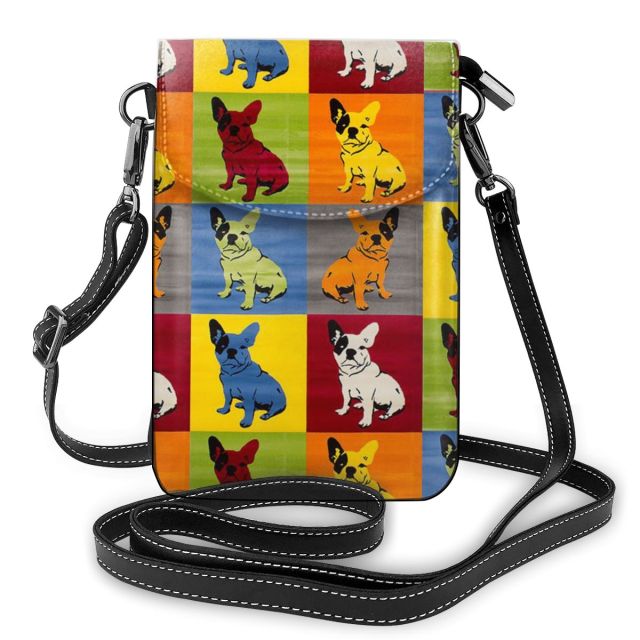 Pop Art French Bulldogs Messenger Bag-Accessories-Accessories, Bags, Dogs, French Bulldog-1