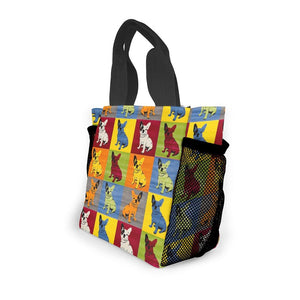 Pop Art French Bulldogs Small Carry Bag-Accessories-Accessories, Bags, Dogs, French Bulldog-4