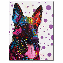 Load image into Gallery viewer, Pop Art German Shepherd Canvas Print Poster-Home Decor-Dogs, German Shepherd, Home Decor, Poster-8X12-2