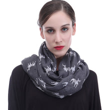 Load image into Gallery viewer, I Love French Bulldogs Infinity Loop Scarves-Accessories-Accessories, Dogs, French Bulldog, Scarf-Dark Grey-1