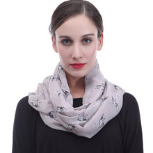 Load image into Gallery viewer, I Love French Bulldogs Infinity Loop Scarves-Accessories-Accessories, Dogs, French Bulldog, Scarf-Beige-3