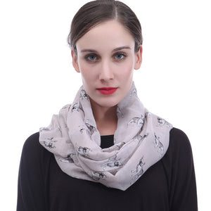 I Love French Bulldogs Infinity Loop Scarves-Accessories-Accessories, Dogs, French Bulldog, Scarf-Beige-3