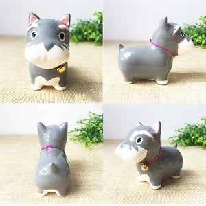 Husky Love Ceramic Car Dashboard / Office Desk Ornament Figurine-Home Decor-Dogs, Figurines, Home Decor, Siberian Husky-6