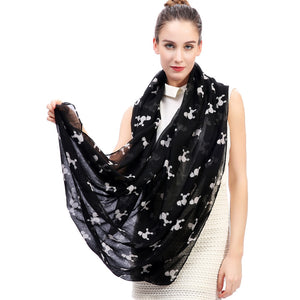 I Love Poodles Infinity Loop Scarves-Accessories-Accessories, Dogs, Poodle, Scarf-4