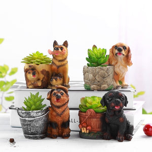 Cutest Papillon Love Succulent Flower Pot - Series 3-Home Decor-Dogs, Flower Pot, Home Decor, Papillon-2