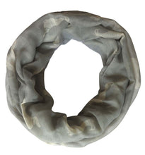 Load image into Gallery viewer, Image of a beautful Dachshund scarf in the color light grey with infinite Dachshunds design
