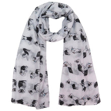 Load image into Gallery viewer, Infinite Boston Terrier Love Womens Scarf-Accessories-Accessories, Boston Terrier, Dogs, Scarf-1