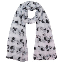 Load image into Gallery viewer, Infinite Boston Terrier Love Womens Scarf-Accessories-Accessories, Boston Terrier, Dogs, Scarf-2