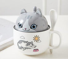Load image into Gallery viewer, Cutest Dual Use Doggo Love Ceramic Coffee Mugs-Mug-Dogs, Mugs-Cat - Gray-350ml-4