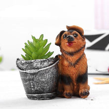 Load image into Gallery viewer, Cutest Rottweiler Love Succulent Flower Pot - Series 3-Home Decor-Dogs, Flower Pot, Home Decor, Rottweiler-German Shepherd - Standing-6