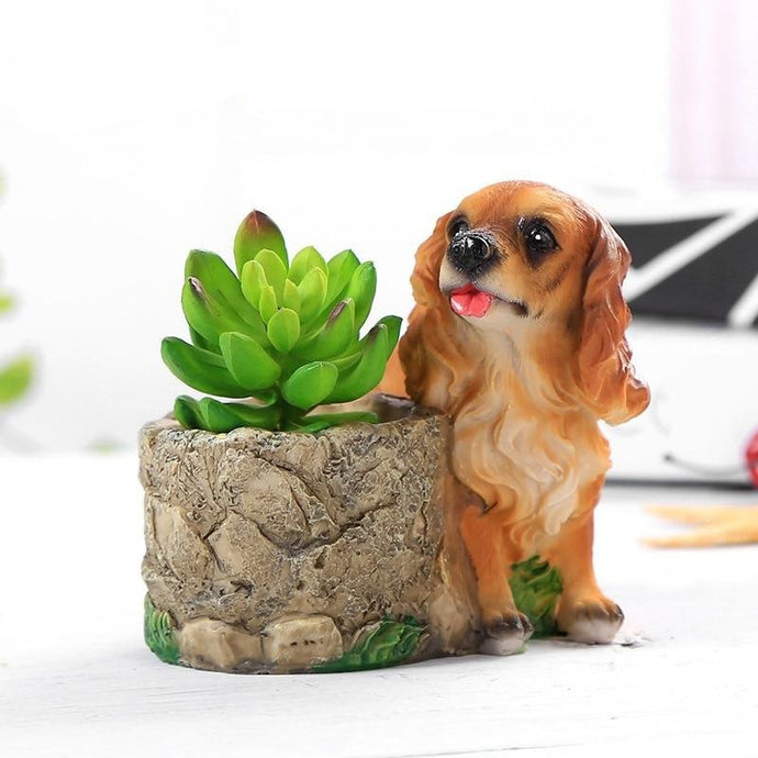 Cutest Cocker Spaniel Love Succulent Flower Pot - Series 3-Home Decor-Cocker Spaniel, Dogs, Flower Pot, Home Decor-Cocker Spaniel-1